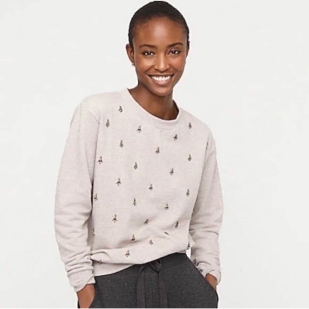 J Crew jeweled sweatshirt